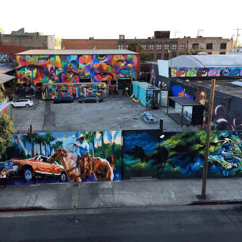 graffiti wall art container yard